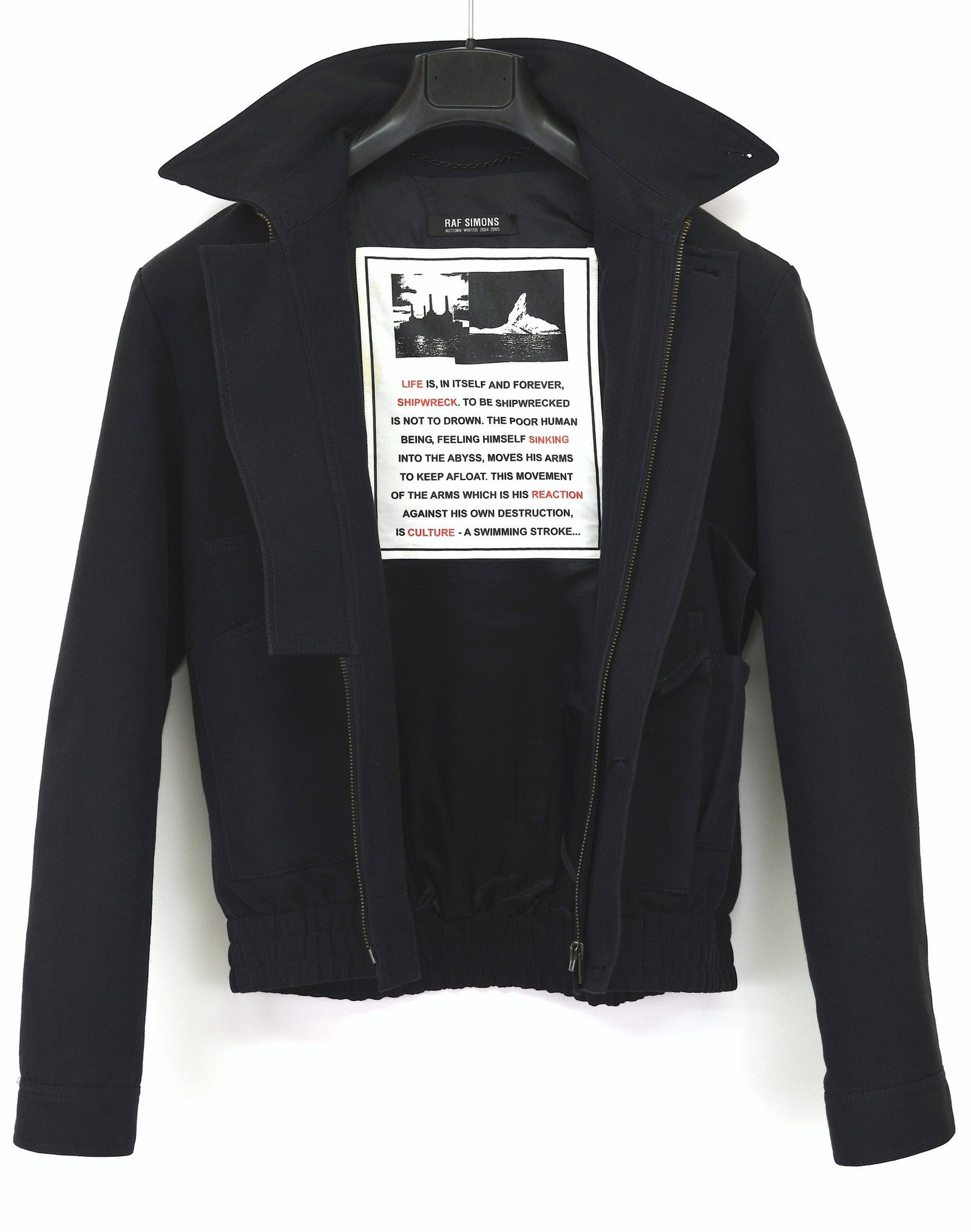 Raf Simons 2004 Sculptural Blouson with Cargo Pockets and