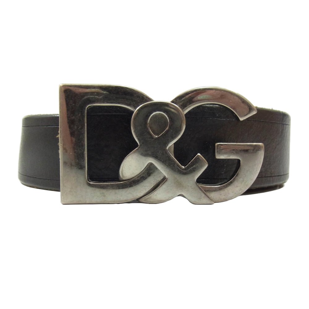 DOLCE&GABBANA ドルチェアンドガッバーナ D&G ロゴバックル レザー