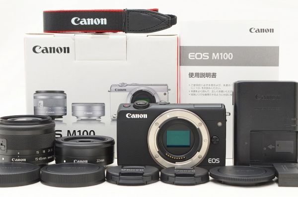 楽天市場】canon eos m100 ダブルレンズキット sdカードの通販
