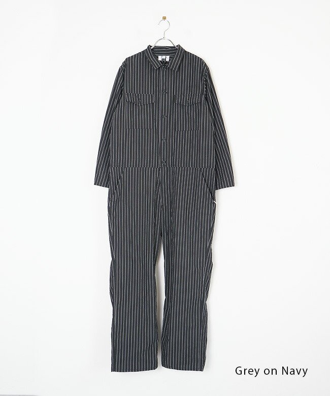 楽天市場】[YAR-25SS-P6]Yarmo(ヤーモ) Boiler Suit_C/L Stripe