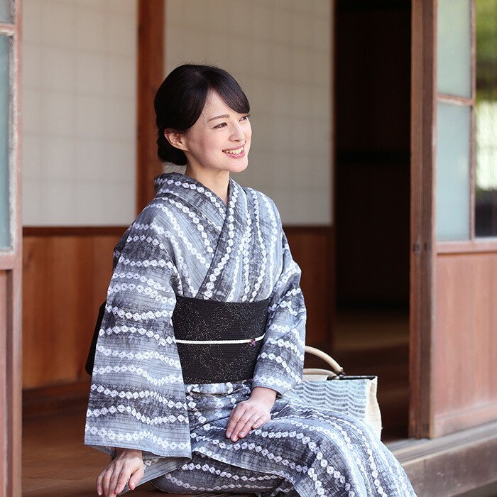 楽天市場】【フリーサイズ】浴衣 有松絞り レディース 2025〔全行程