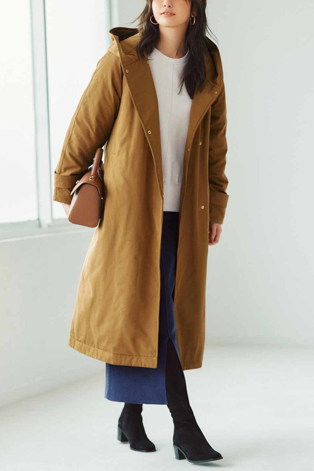 IEDIT[イディット] 撥水素材がうれしい！ 内側ステッチでスマートに