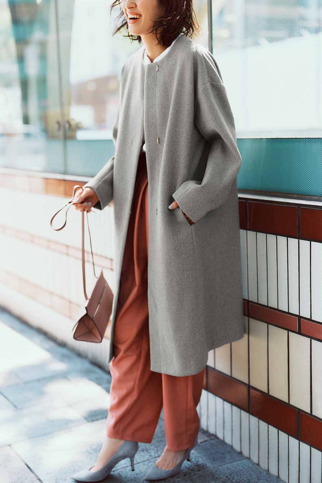 IEDIT[イディット] 着心地軽やかなキレイ見え メルトンライク