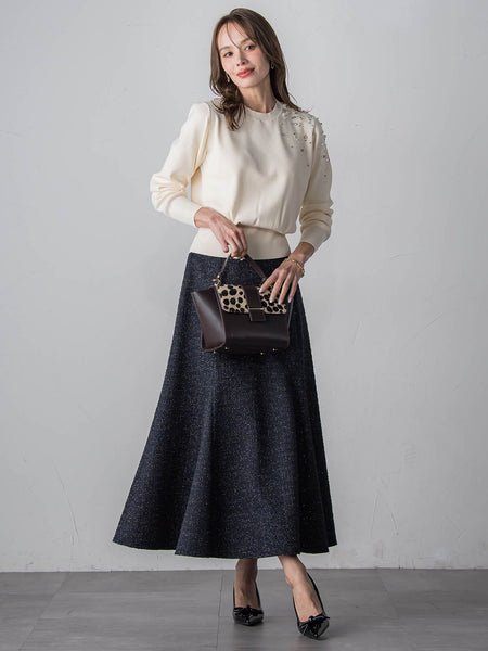 ツイードラメマーメイドスカート | Viaggio Blu（ビアッジョブルー