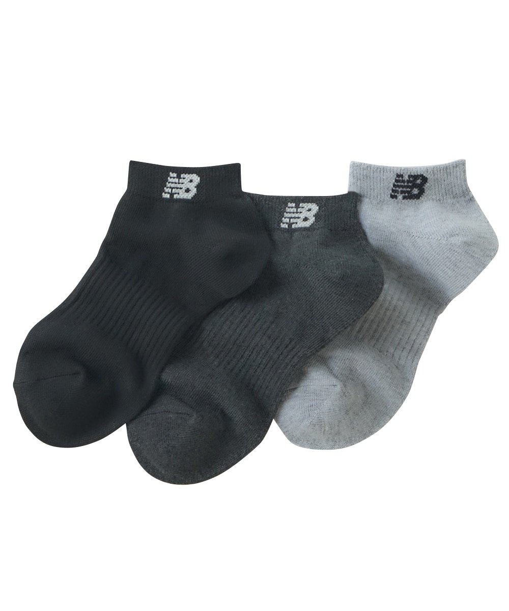 new balance（ニューバランス）】ワンポイントロゴショートソックス3