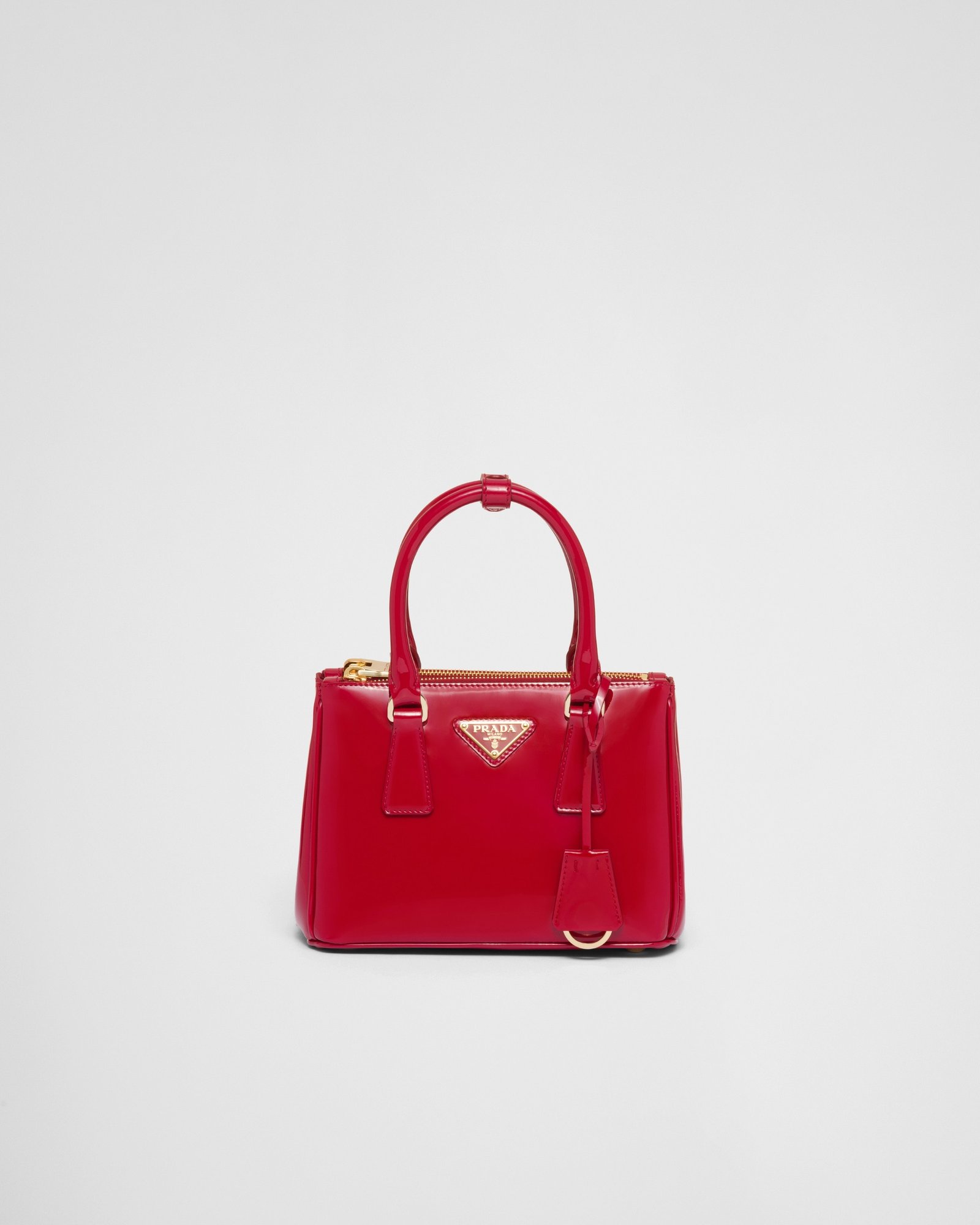 Cherry Red Prada Galleria Mini Patent Leather Bag | PRADA