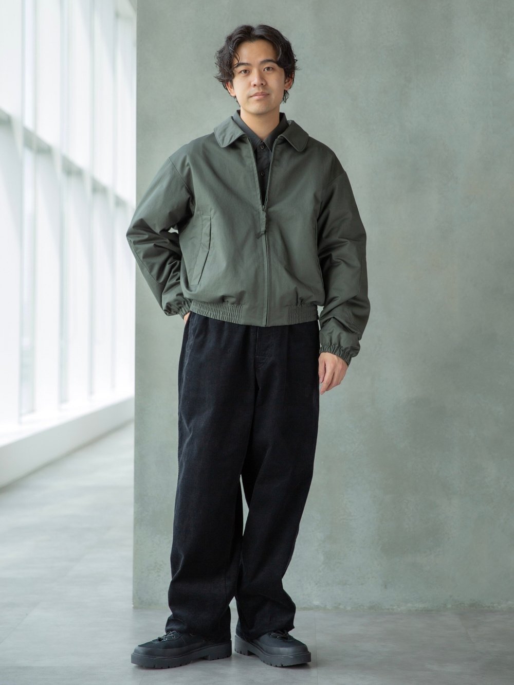 パフテックショートブルゾン、ユーティリティオーバーサイズシャツ」の