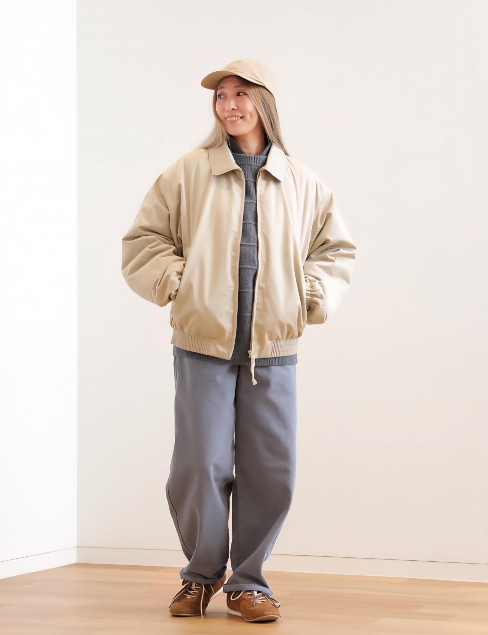 パフテックショートブルゾン」の着用コーディネート| ユニクロ公式