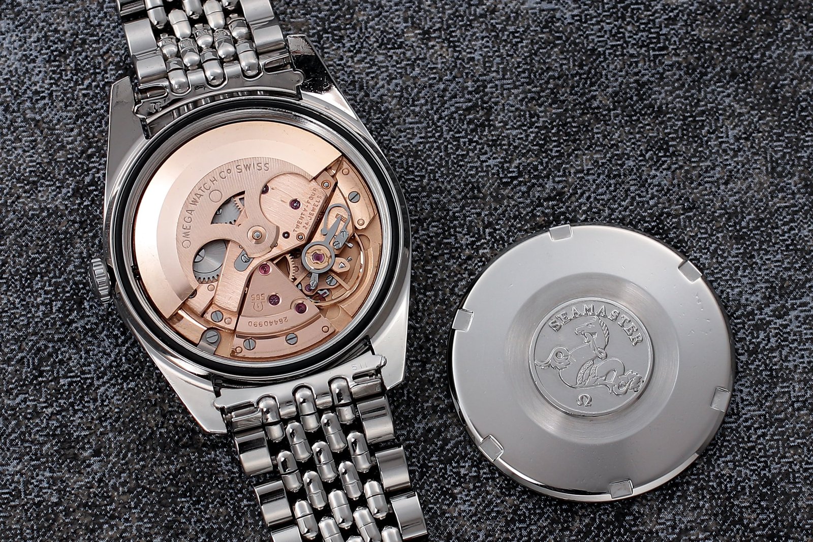 オメガ シーマスター 166.010-67 クロスライン シルバー文字盤 ライス