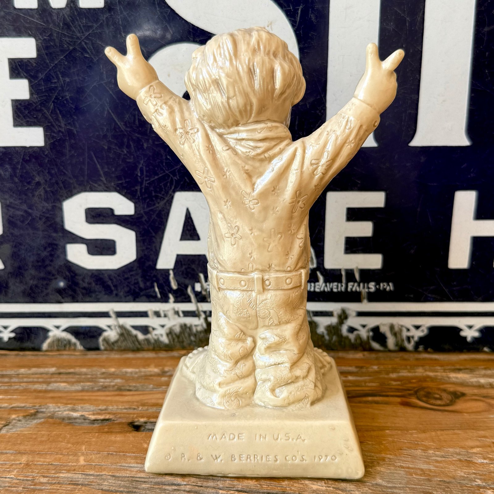 Vintage Message doll メッセージドール PEACE ピースマーク 平和