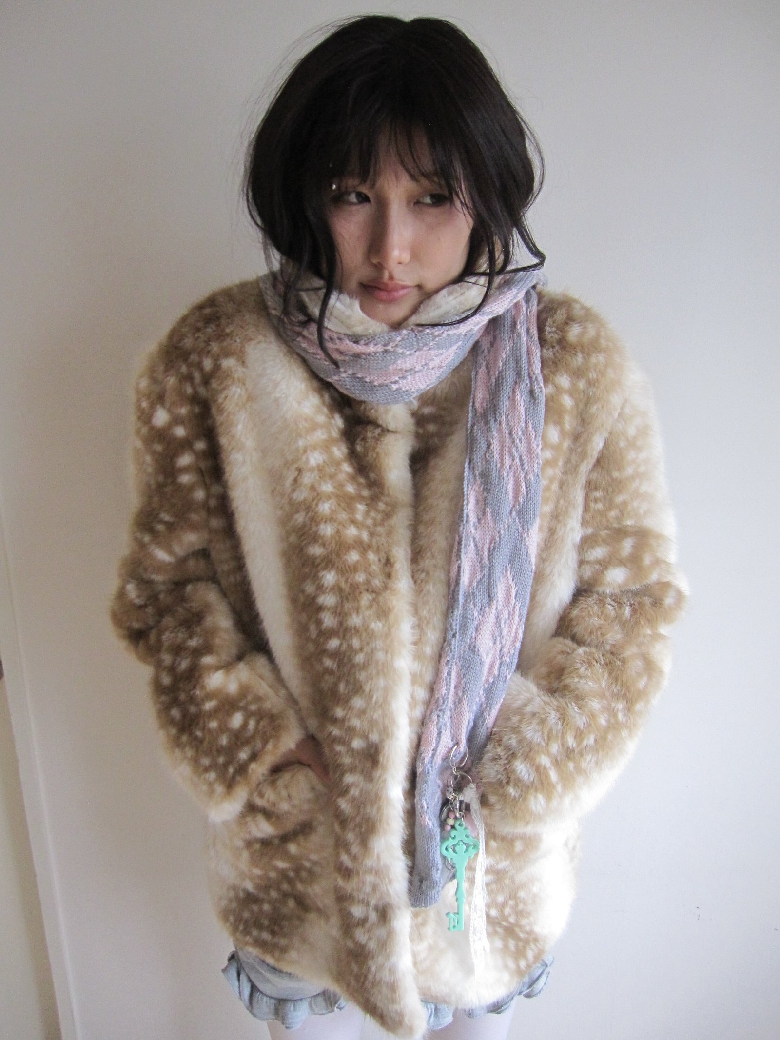 Bambi Fur Jacket beige | n.k atelier