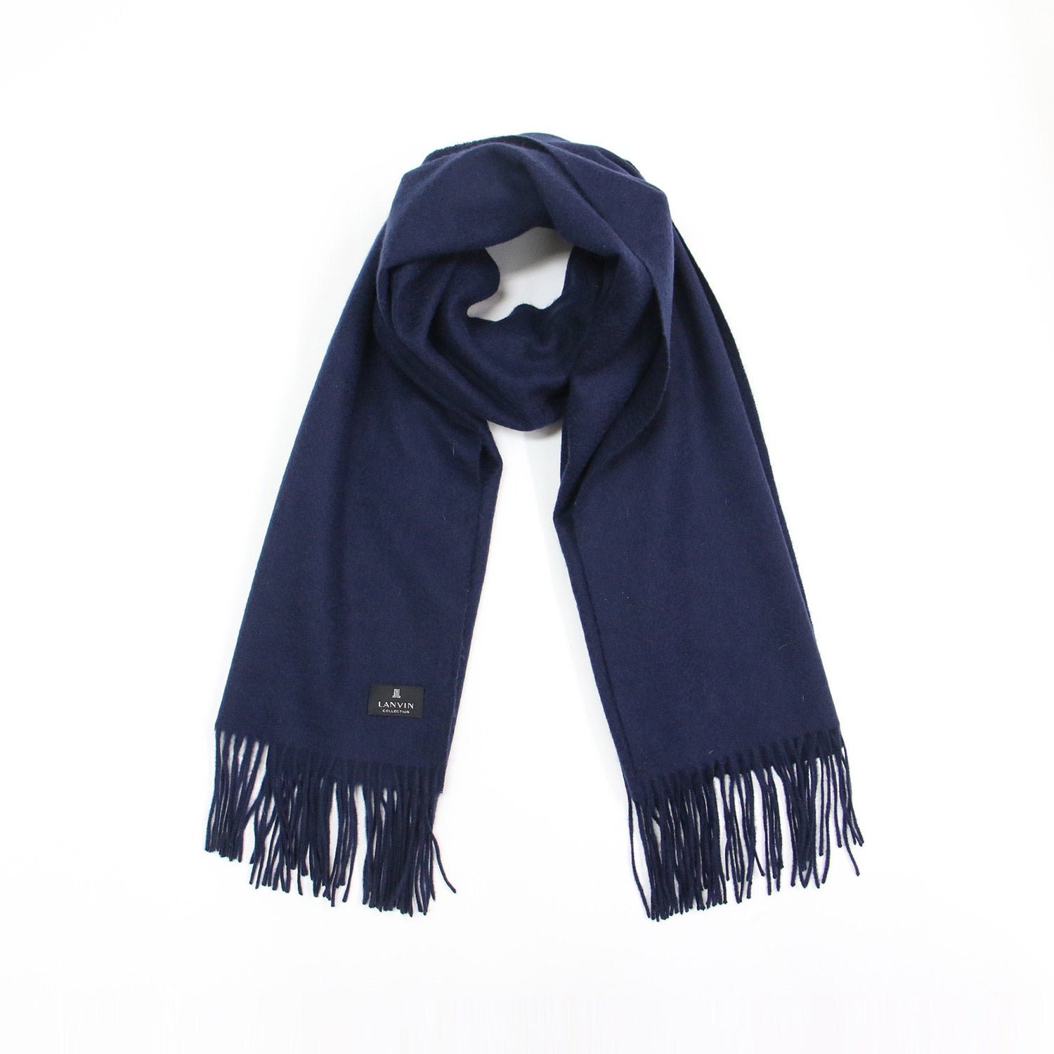 LANVIN (ランバン) ストール ショール マフラー 大判 フリンジ 無地