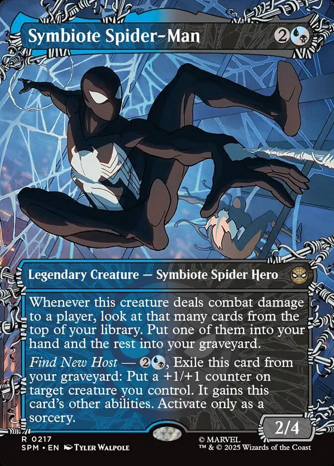 Symbiote Spider-Man · Marvel's Spider-Man (SPM) #217 · Scryfall