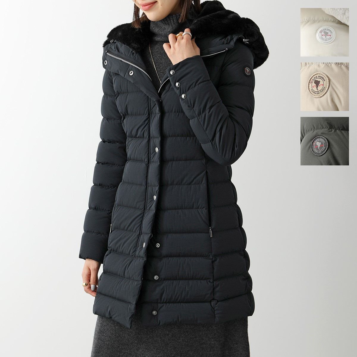 CAPE HORN ダウンコート SANTACRUZ ECO FUR エコファー (CAPE HORN