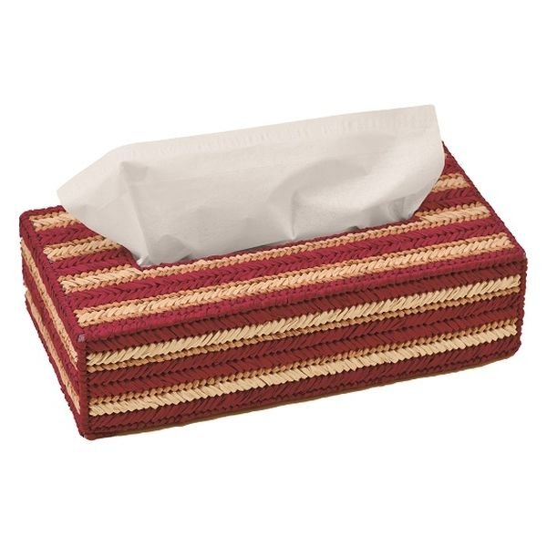 タカギ繊維 ペーパーヤーンで作る エコティッシュカバー(レッド) TC