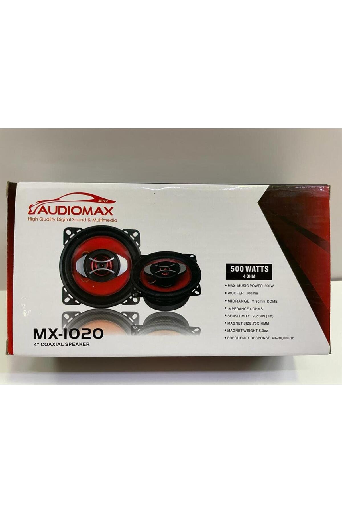 Audiomax MX-1020 10 CM HOPARLÖR 500 WATT MAXİMUM POWER ÇİFT