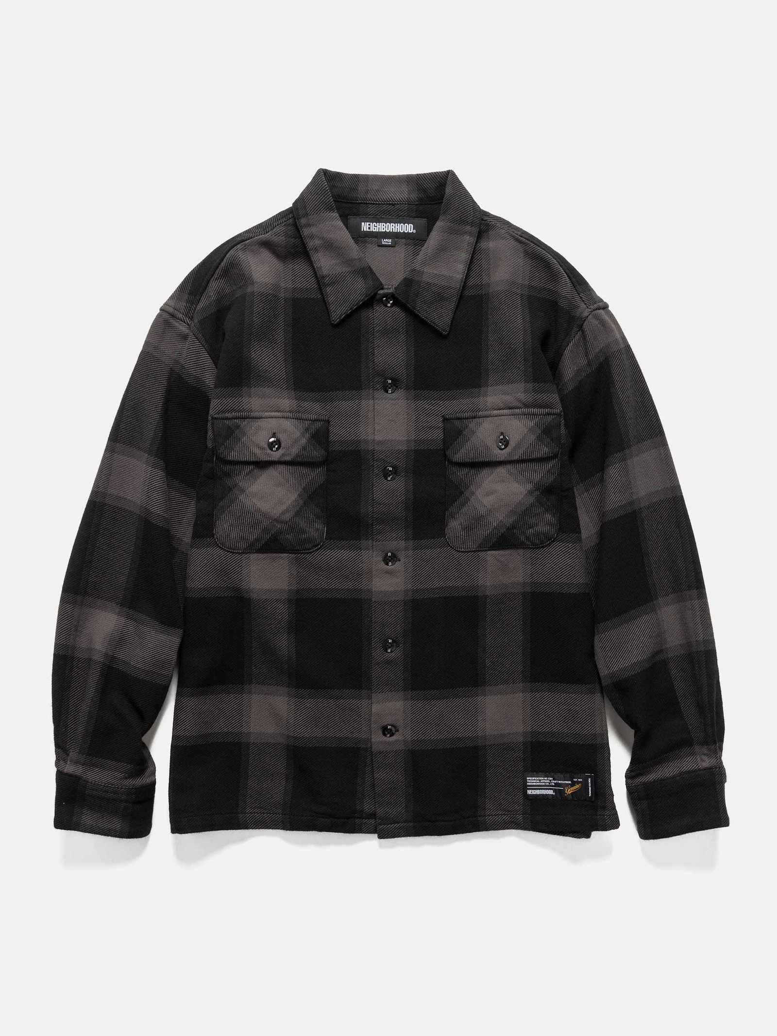 WTAPS Buffalo Check Shirt LS Gray | HAVEN