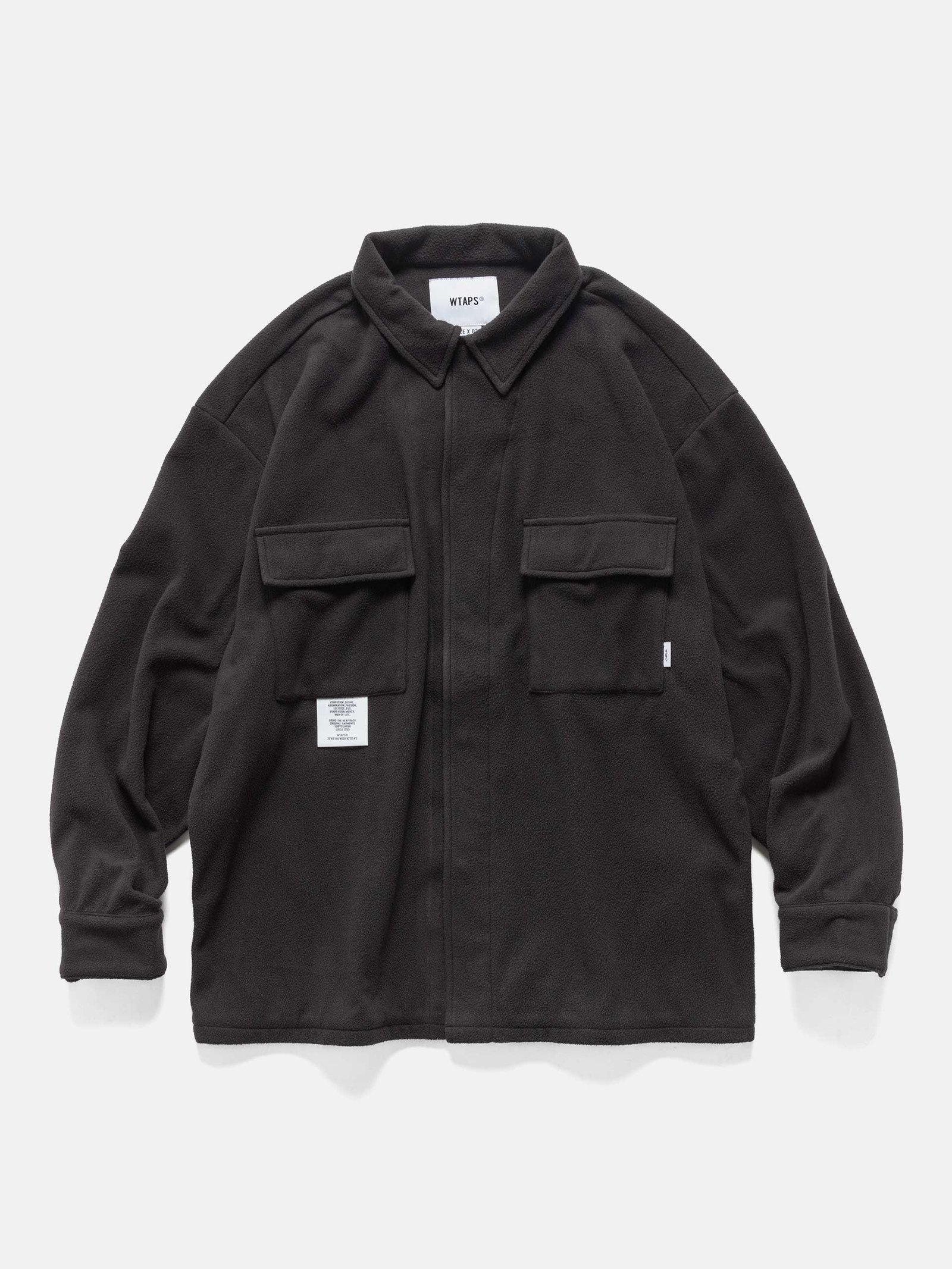 WTAPS OBJ / LS / POLY. Fleece Black | HAVEN