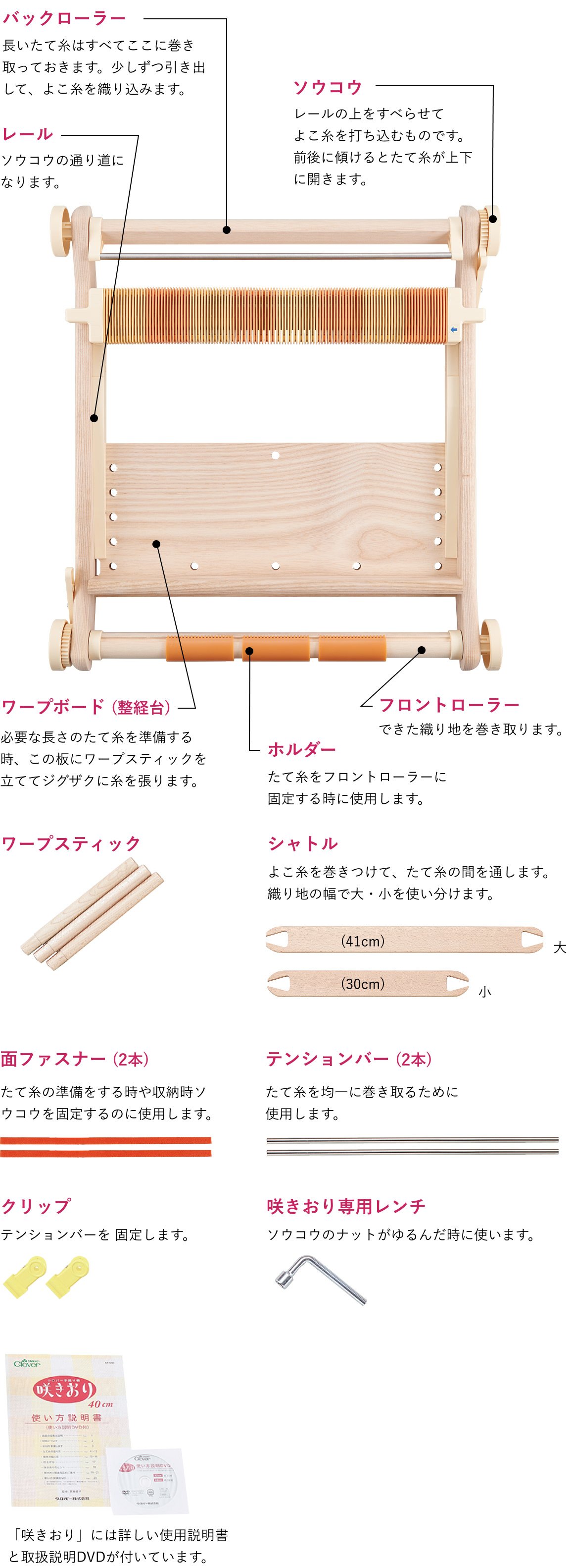 クロバー手織り機 咲きおり | 商品紹介 | CLOVER | クロバー株式会社