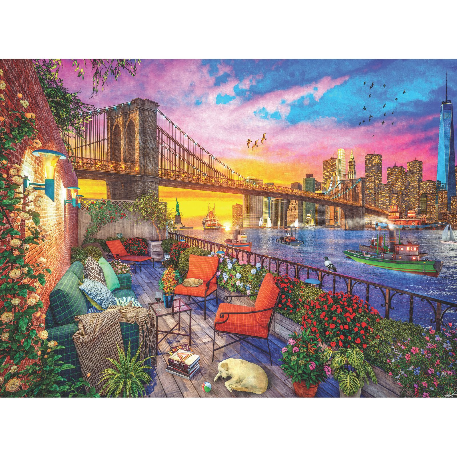 RoseArt - Kodak Cork - Manhattan Balcony Sunset - 1000
