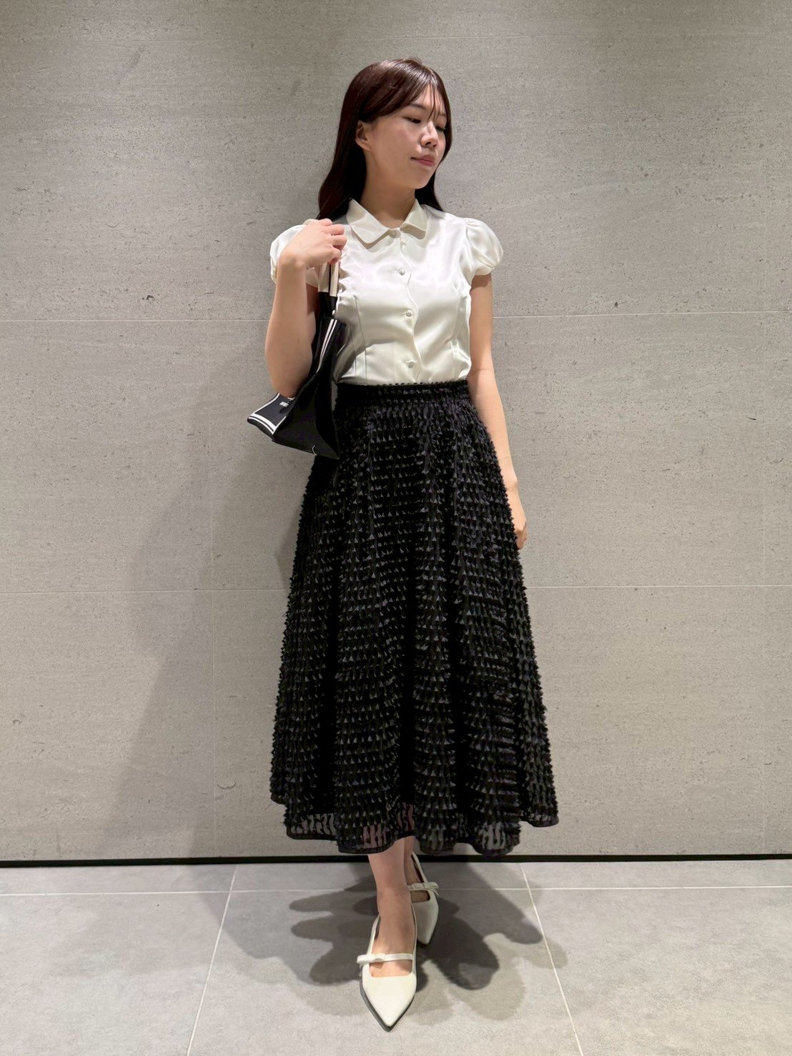 リボンジャガードタックフレアスカート(SKIRT（スカート）)｜CELFORD