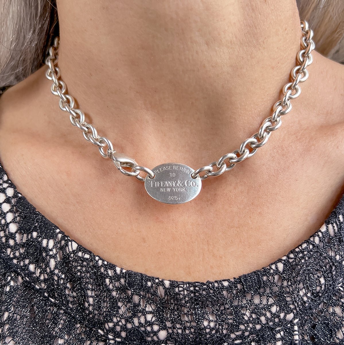 Vintage Tiffany & Co Dog Tag Necklace