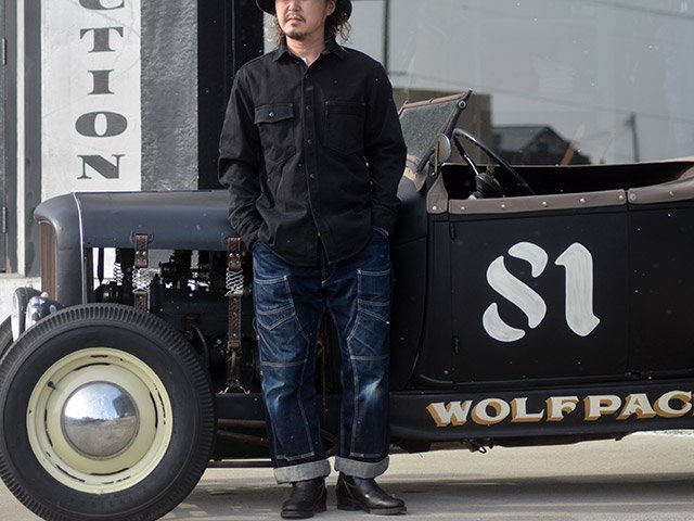 全2色【FREE WHEELERS/フリーホイーラーズ】2024FW「Work Shirts”Gemsa