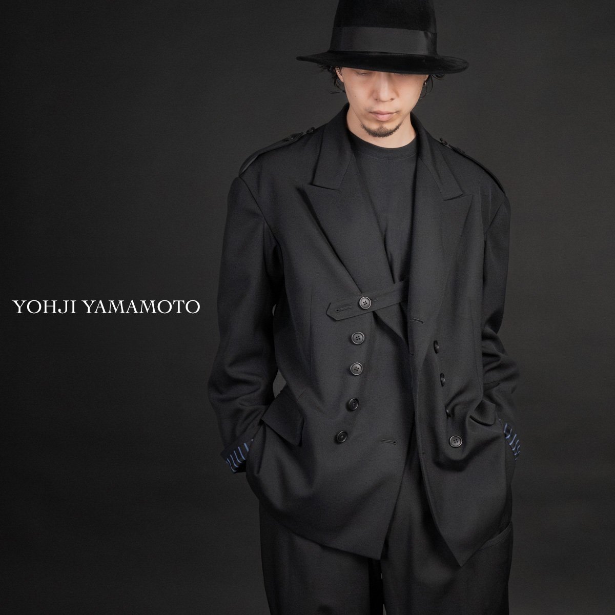 ヨウジヤマモト24AW エポレットダブルジャケット | HUES 福岡セレクト