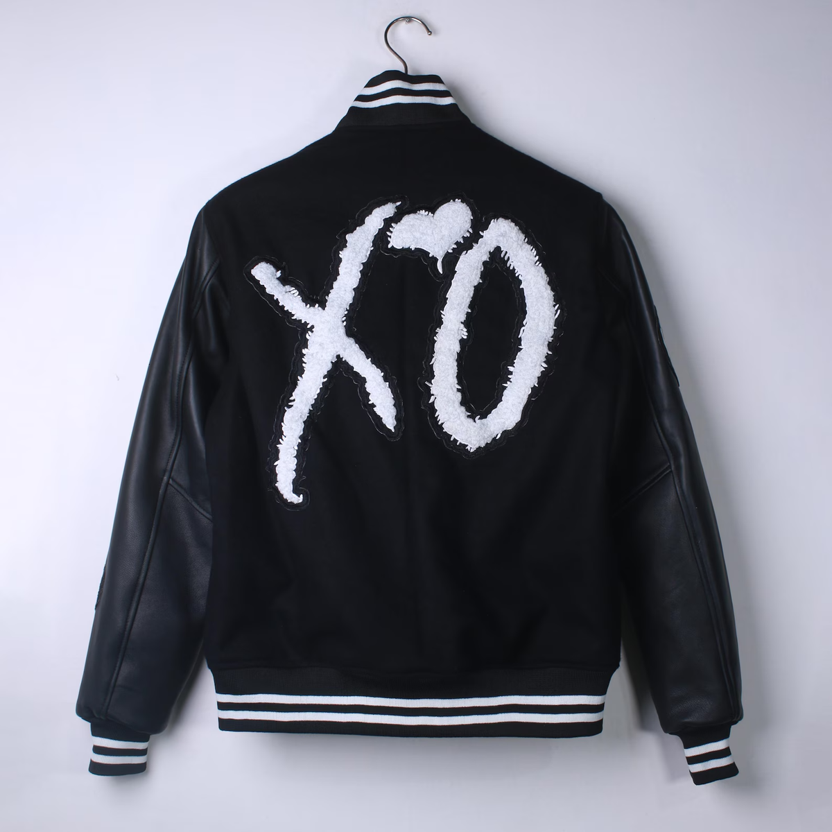The Weeknd Roots XO Tour Varsity Black Bomber Handmade Lettermen