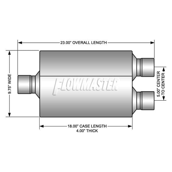 Flowmaster® - 50 Series HD Delta Flow Muffler
