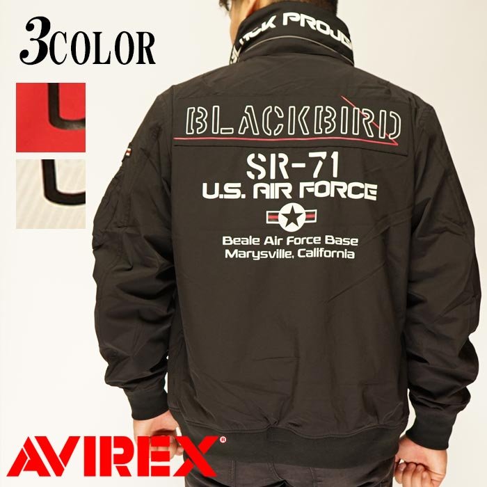 AVIREX[アヴィレックス] BLACKBIRD STAND ZIP JKT ブラックバード