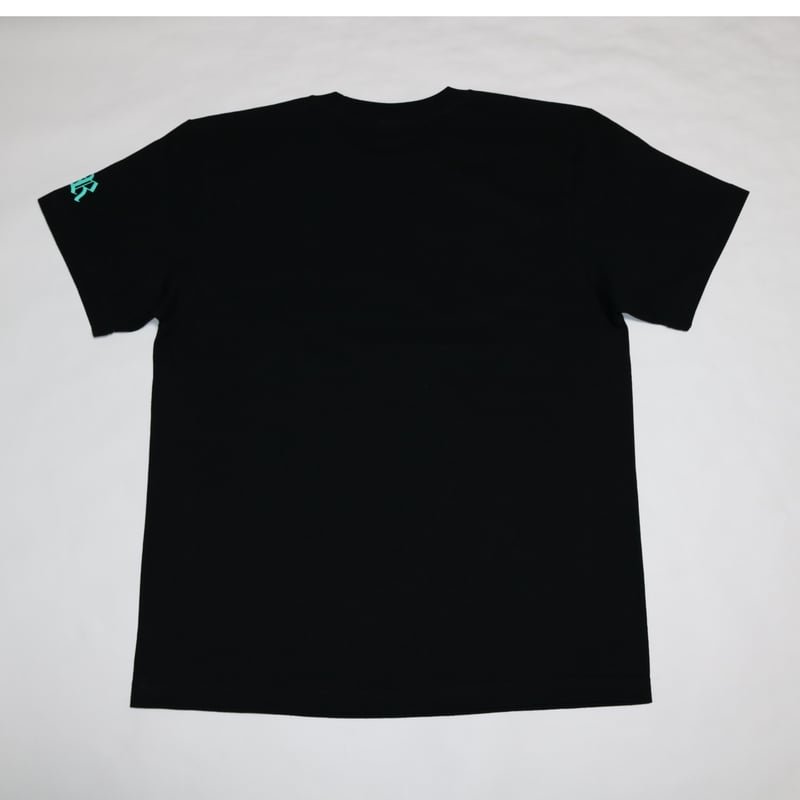 オールドイングリッシュTシャツ【ブラック×ティファニーブルー