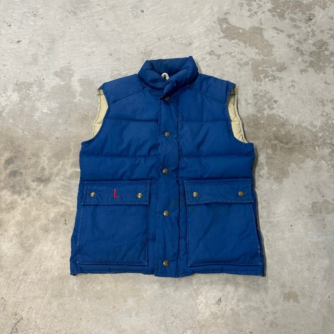 Eddie Bauer - 80s Eddie Bauer ダウンベスト 黒タグ ヴィンテージ