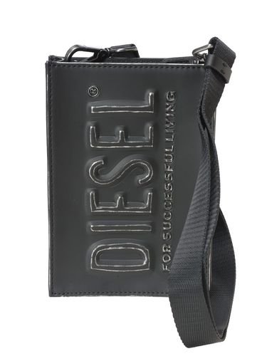 DIESEL (ディーゼル) オーバルD ロゴ フェイクレザー ボディバッグ