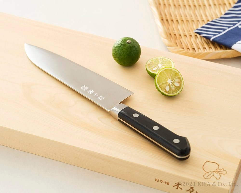 Amazon｜木屋 コスミック團十郎 三徳包丁 (鎌型) 粉末鋼 割り込み 三層