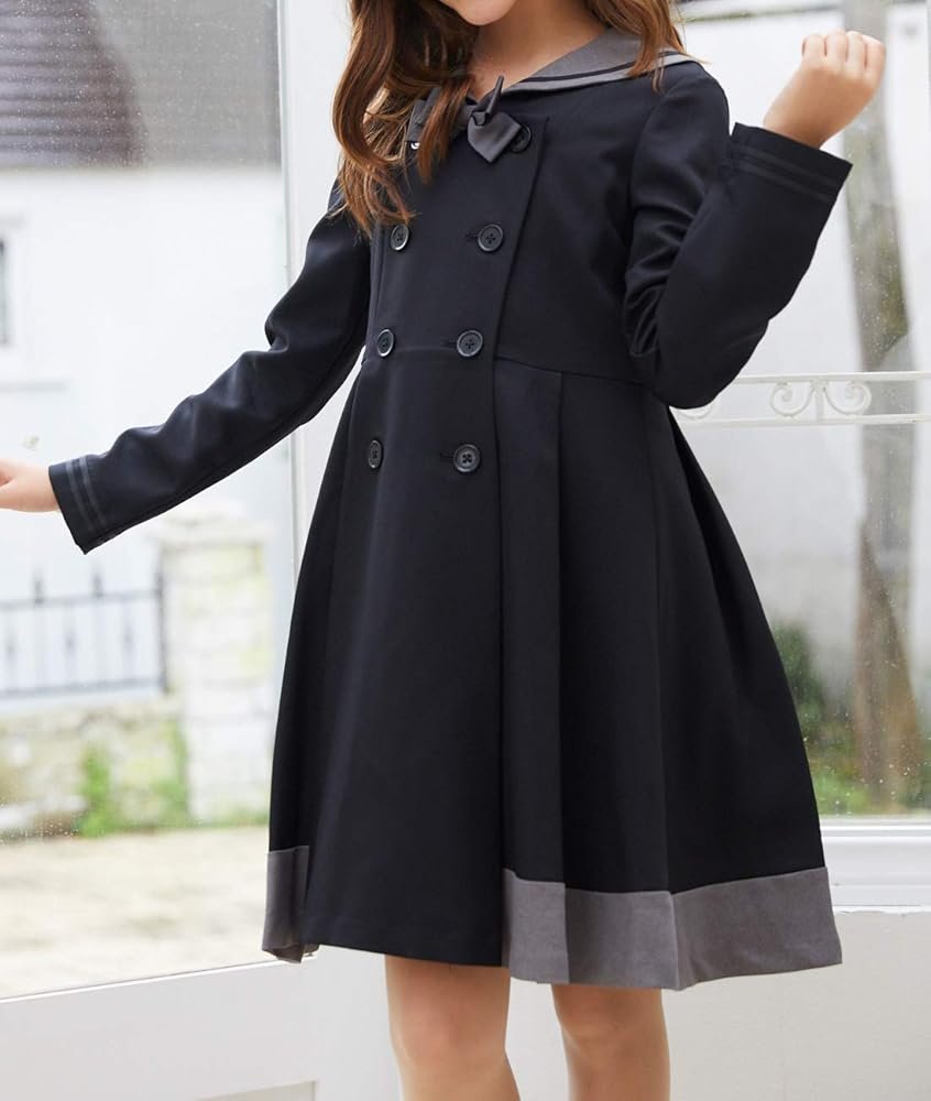 Amazon | [ショパン] 卒業式 小学生 女の子 ワンピース 子供服 長袖