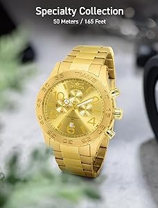 Amazon.com: Invicta Men's 1270 Specialty Chronograph Gold Dial 18k