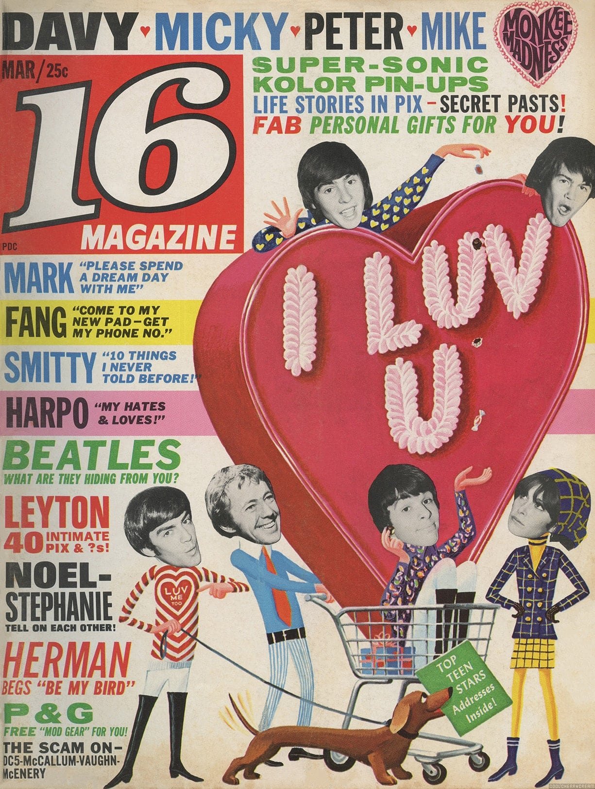 16 (March 1967) Pictures | Sunshine Factory | Monkees Fan Site