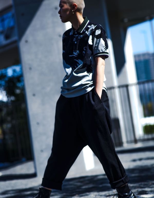 GroundY×FRED PERRY コラボパンツ 美品Ground Y × Fredperry サルエル