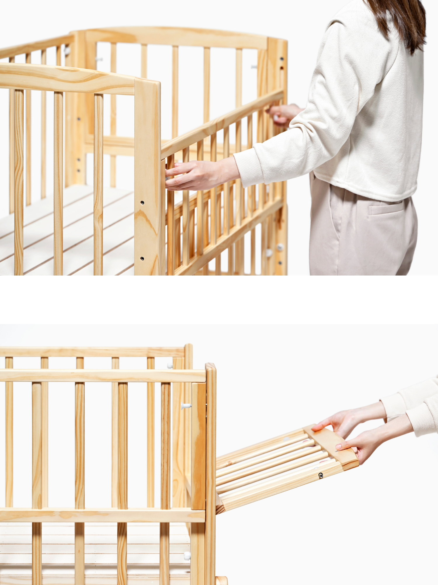 ノモック Wオープンハイタイプ ベビーベッド – ベビーベッド・ベビー