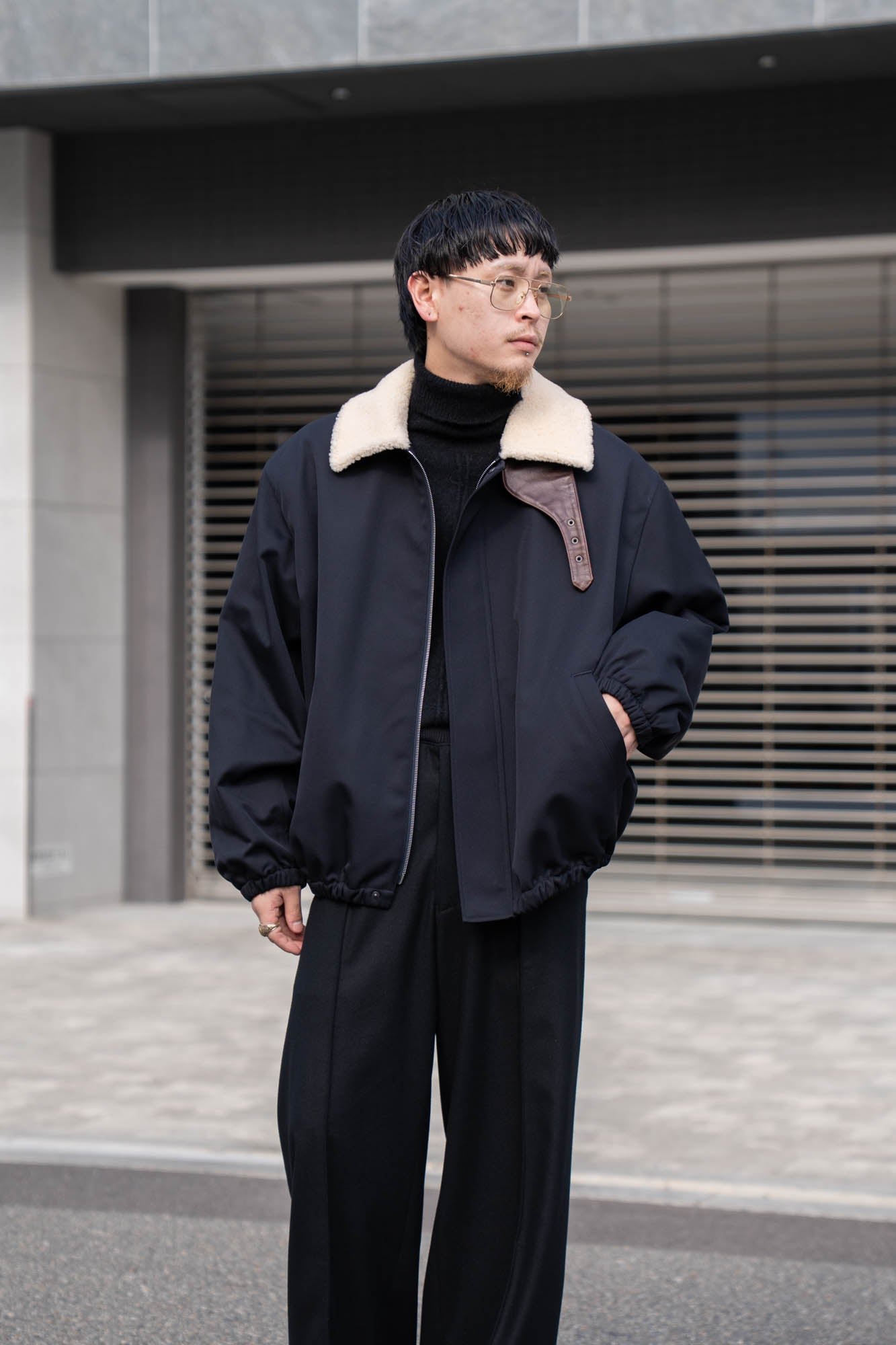 MOUTON COLLAR PADDED JACKET(ST.1377) | ブルゾン ssstein