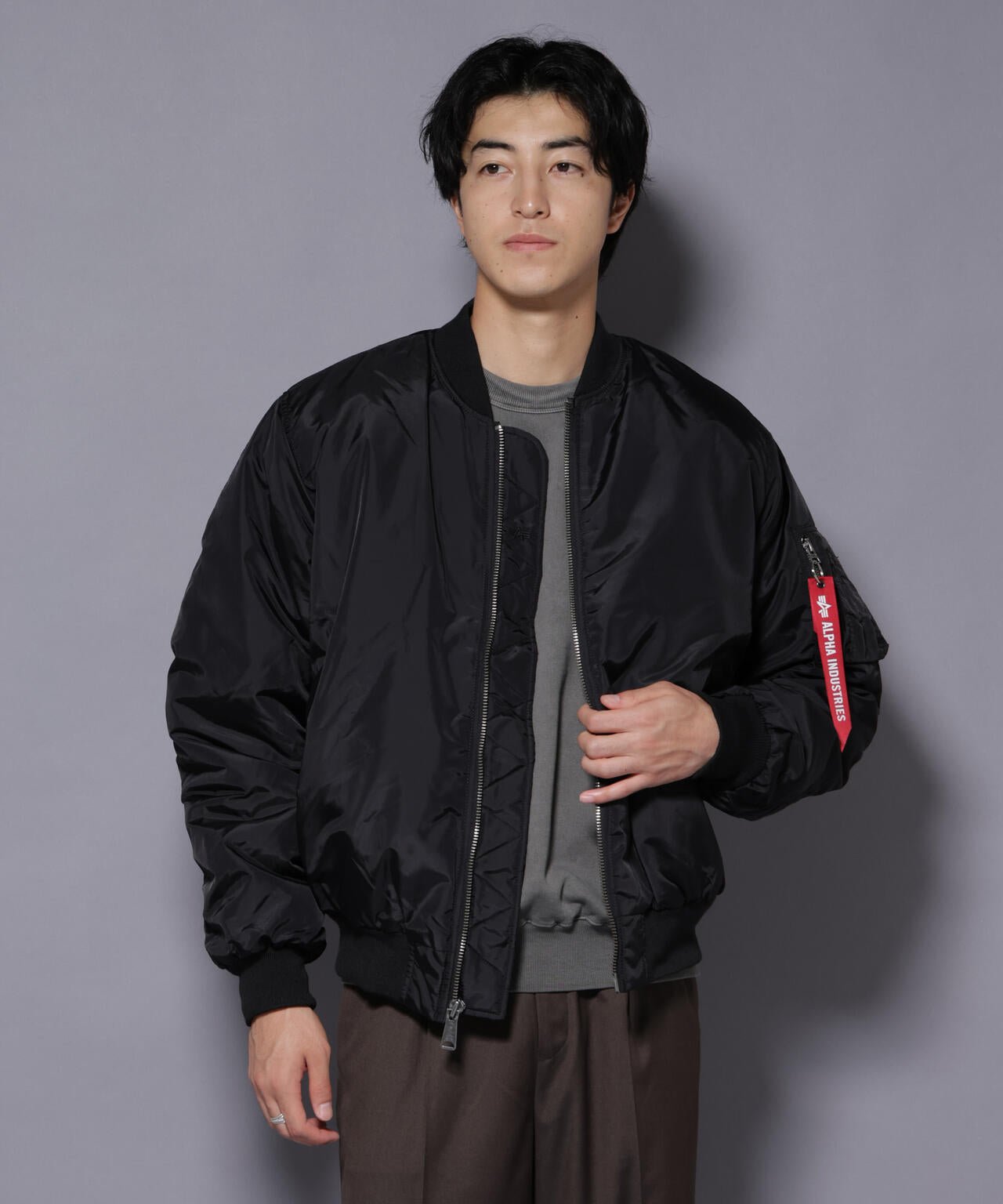 ALPHA INDUSTRIES / MA-1 OXFORD FLIGHT JACKET