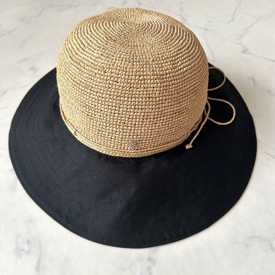 未使用品✨ヘレンカミンスキー カロラ 麦わら帽子 ラフィア ベージュ ブラック Helen Kaminski（ヘレンカミンスキー） HELEN KAMINSKI NEWPORT SB