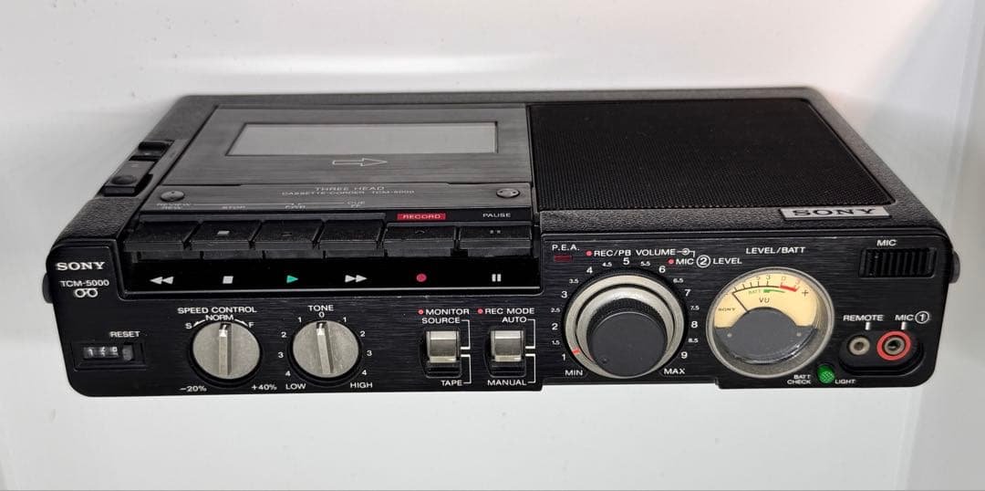 SONY TCM-5000 プロ仕様　ポータブルカセットレコーダー　(3ヘッド) SONY TCM-5000 プロ仕様 ポータブルカセットレコーダー (3ヘッド) Sony