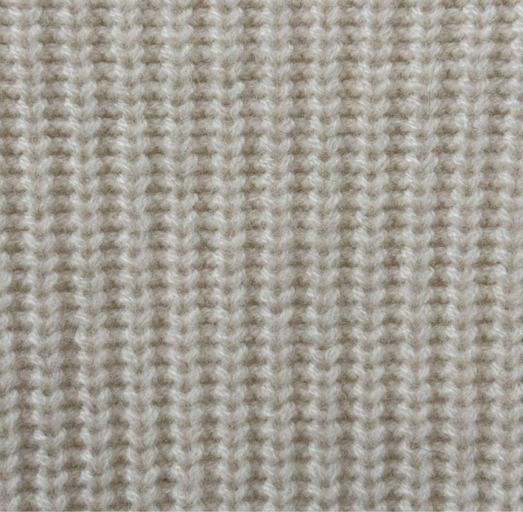 2022AW エンフォルド ニット バルーンスリーブ リブ 変形 白 M