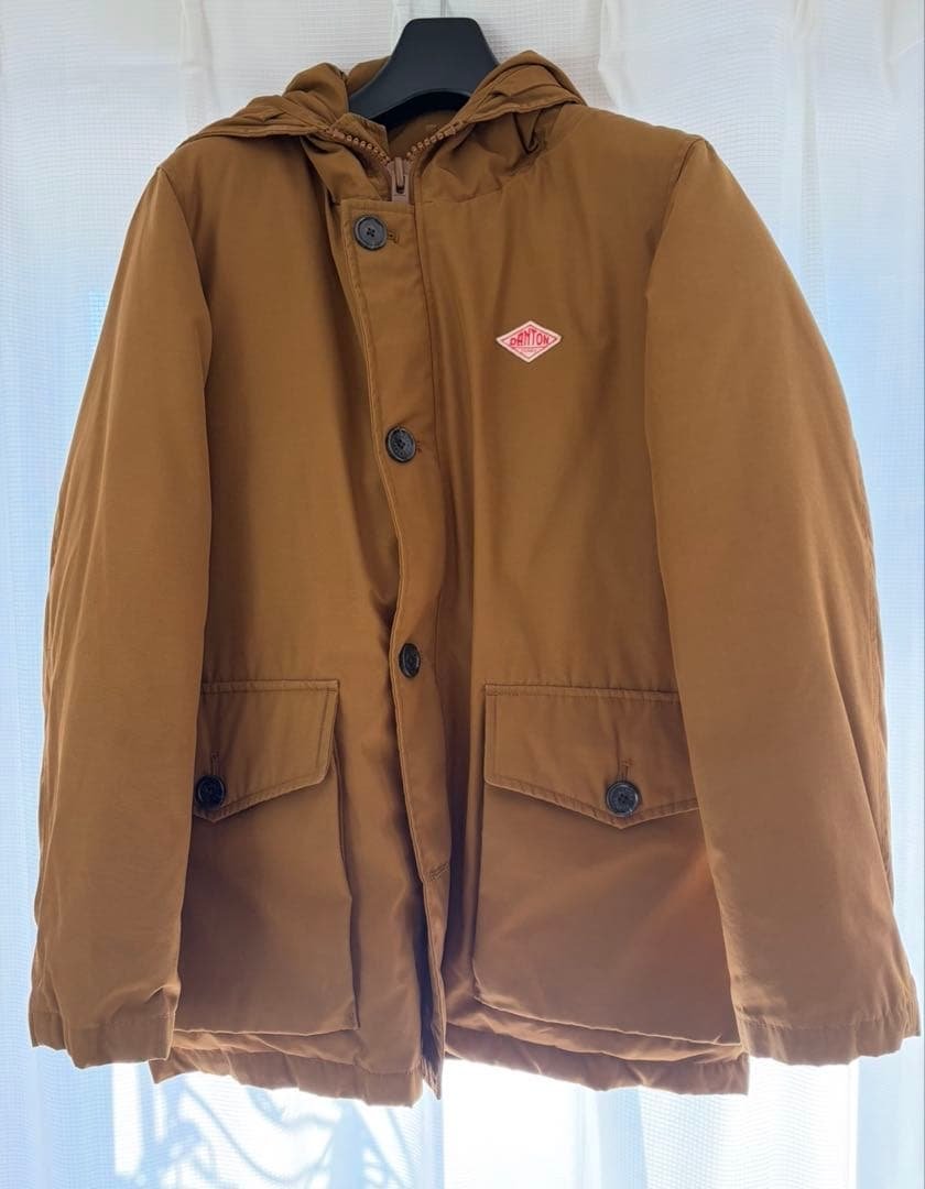 DANTON ダントン　ダウンジャケット　オレンジ　サイズ38 DANTON(ダントン)のフード付きダウンジャケットアウトレット通販