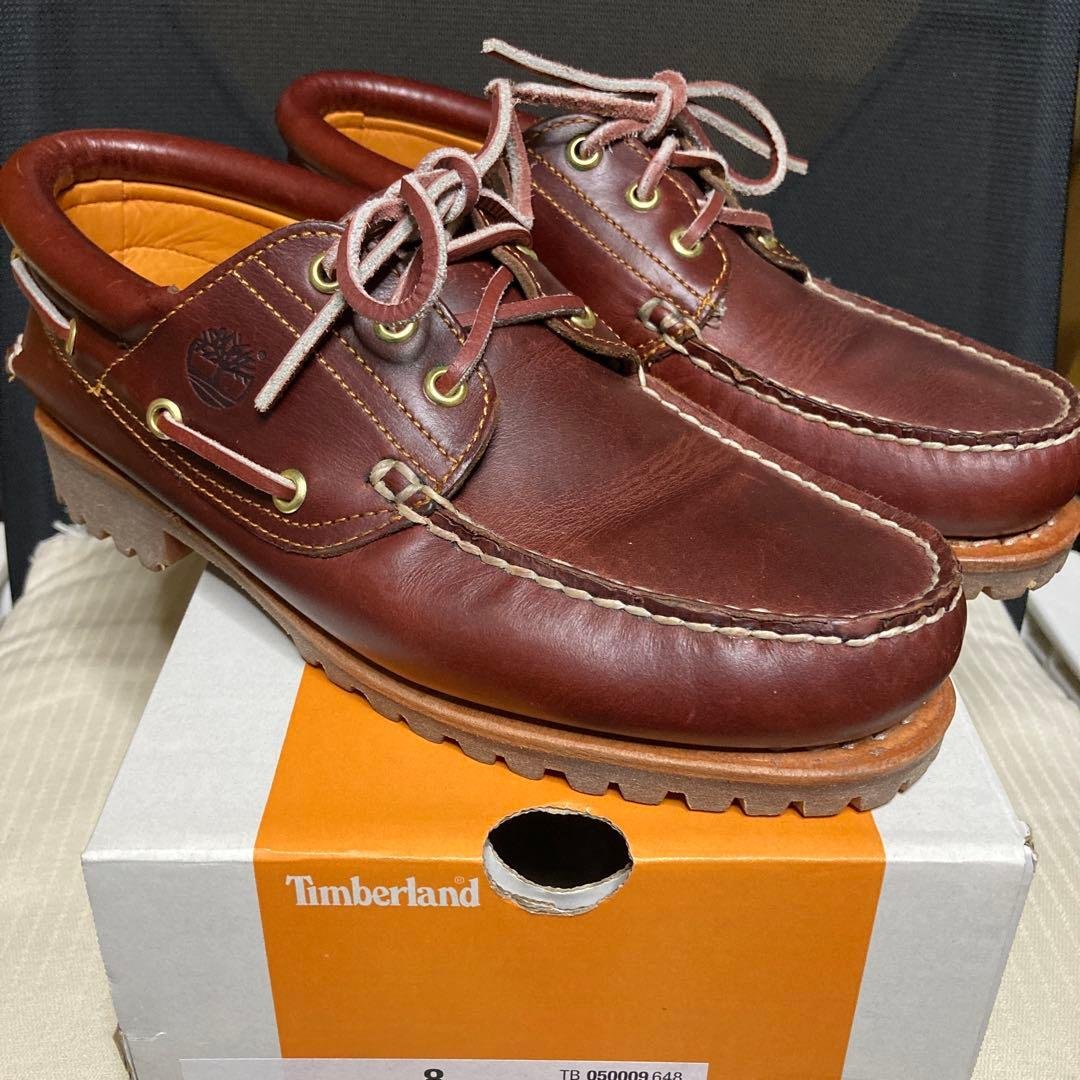 Timberland Authentics 3 Eye Classic 箱付き Men's Timberland® Authentic 3-Eye Lug Handsewn Boat Shoe