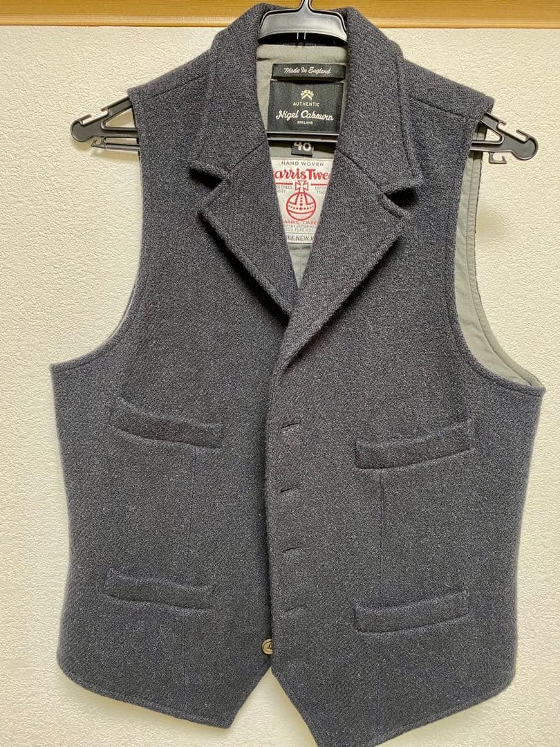 ナイジェルケーボンHarris Tweed 48 ネイビー ナイジェルケーボンHarris Tweed 48 ネイビー Nigel Cabourn